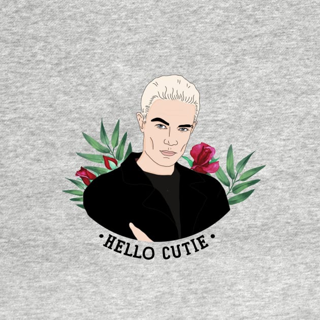 Spike Buffy Floral Valentines by likeapeach